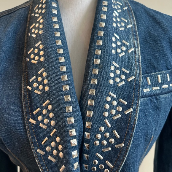 IB Diffusion Vintage Jean Blazer Jacket size 6 - Picture 2 of 5